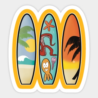 Surf Boards Sticker